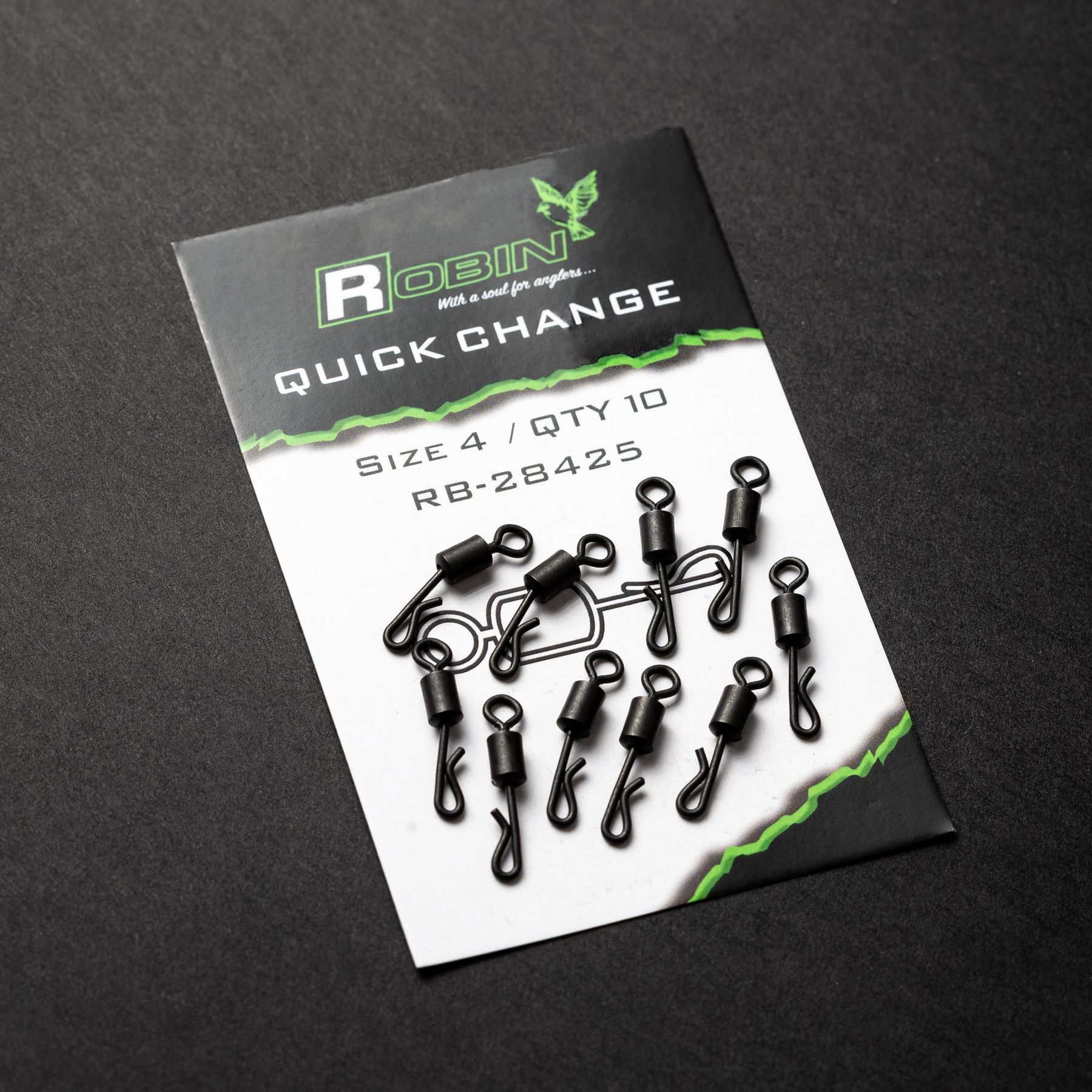Вертлюг ROBIN швидкознімний Quick change, розмір 4, 10 шт/уп - Robin
