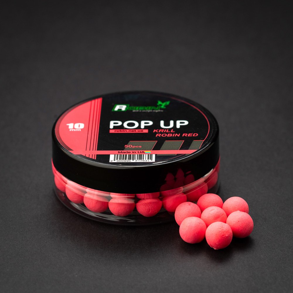 POP-UPS ROBIN Premium Krill-Robin Red 10 мм / 50 pcs