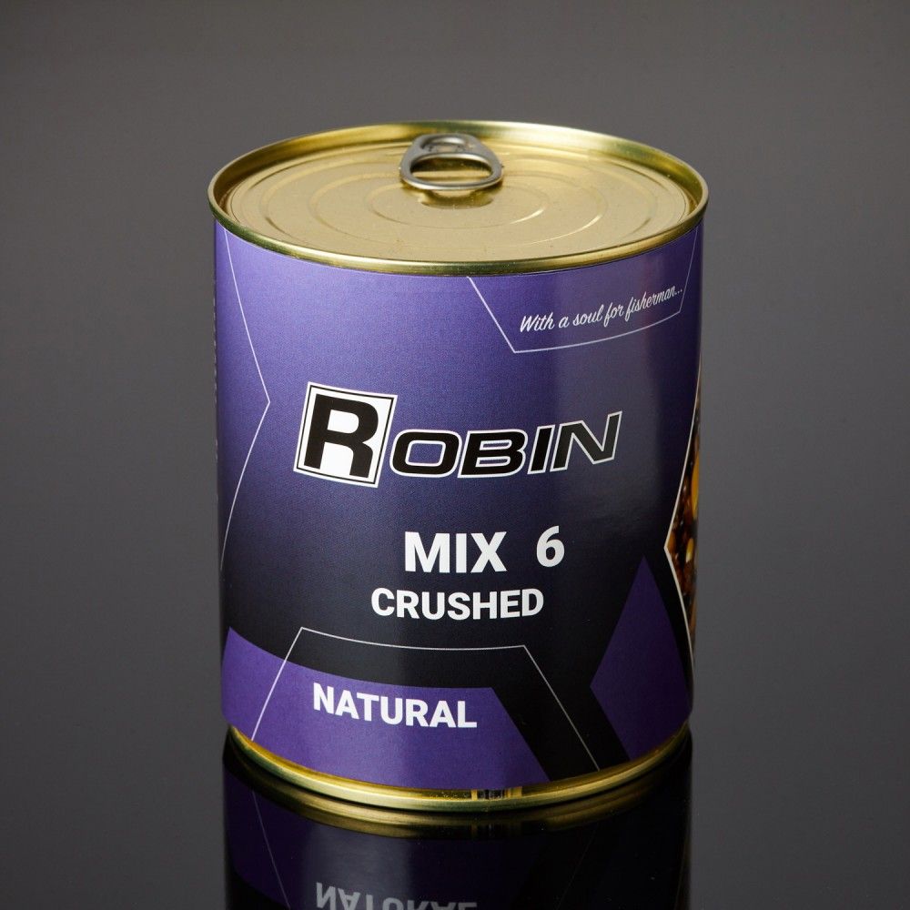 "MIX-6" зерен подрібнений Натурал ROBIN 900 мл ж/б