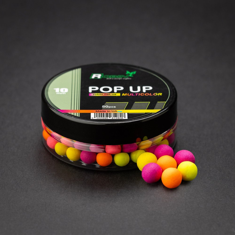 POP-UPS ROBIN Premium Multicolor 10 мм / 50 pcs